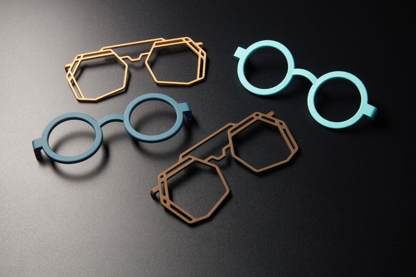 lunettes imprimées par impression 3D SLS