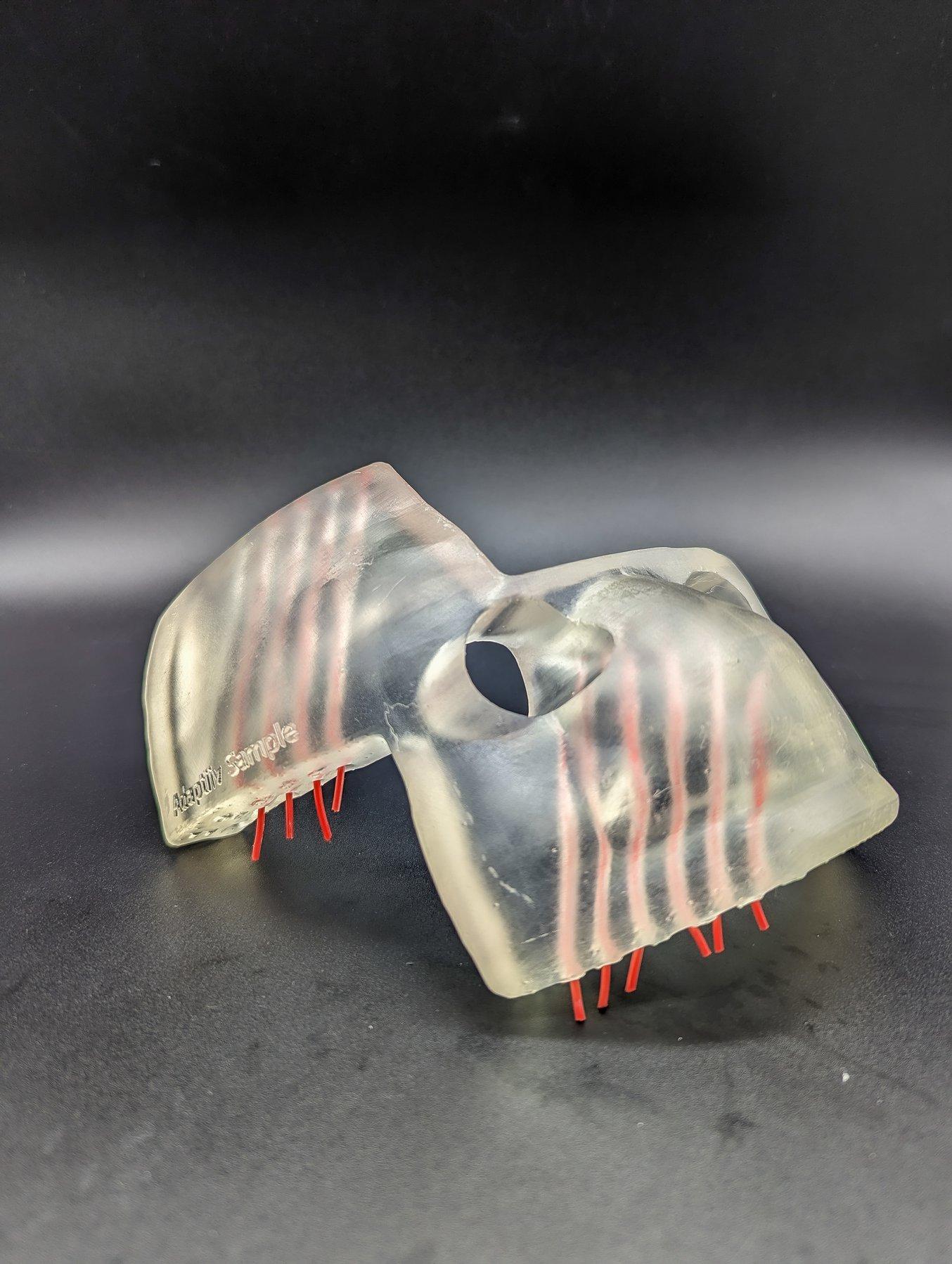 Clear 3D printed brachytherapy device