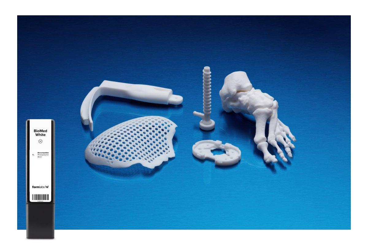 BioMed White Resin - 3D-gedruckte medizinische Teile