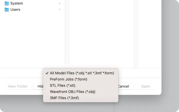 대중적인 파일 포맷 지원