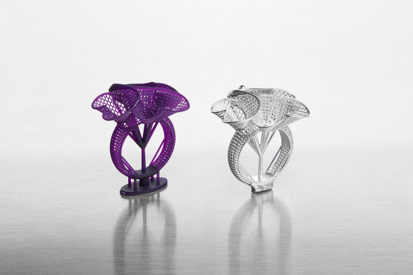 Diamond Ring L-V free 3D model 3D printable