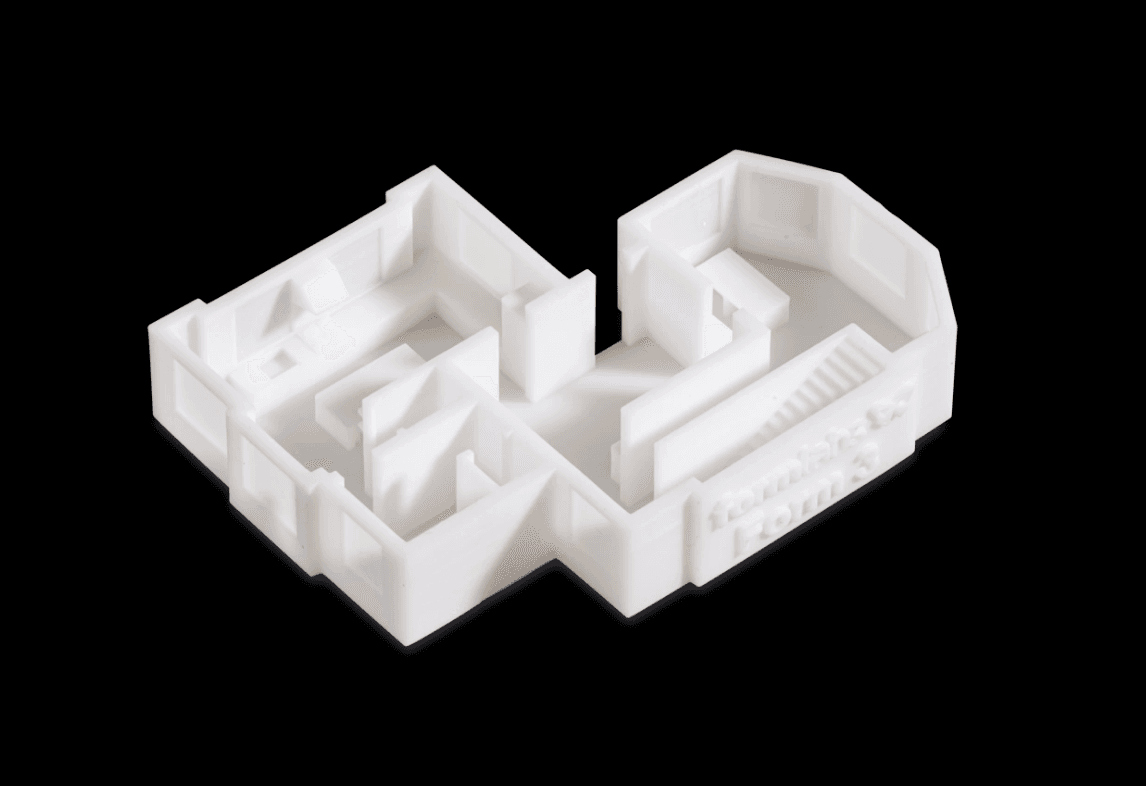White Resin - Pieza de muestra del modelo de arquitectura