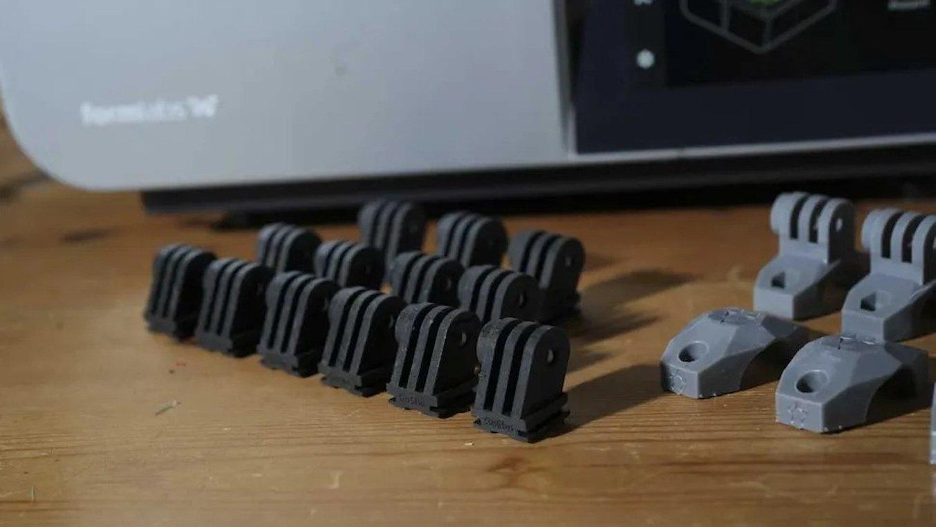 Parts 3D printed on Form 4