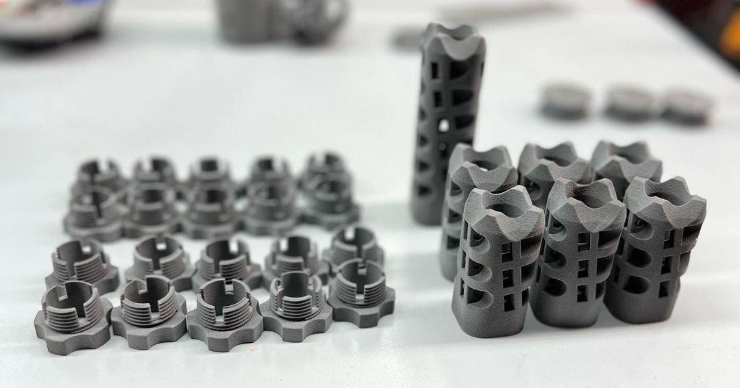 Nylon PA 12 parts printed on the Fuse 1+ 30W