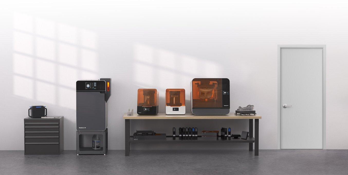 form 3+ form 3L and fuse 3d printers by formlabs