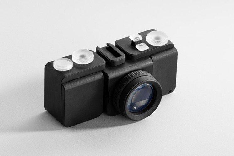 3D-gedruckte Kamera mit Wechselobjektiven