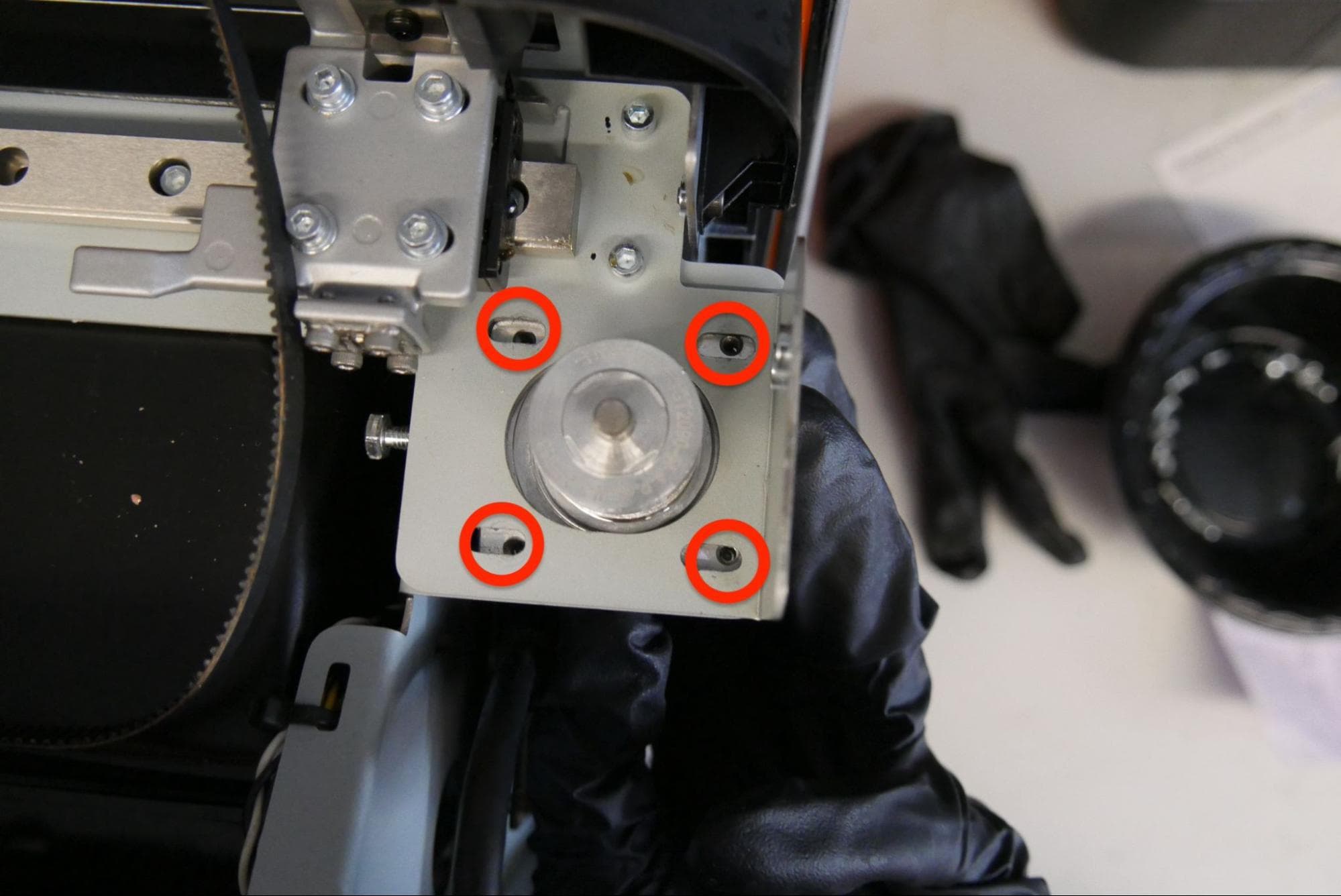 Step 2: Mount the mixer drive motor