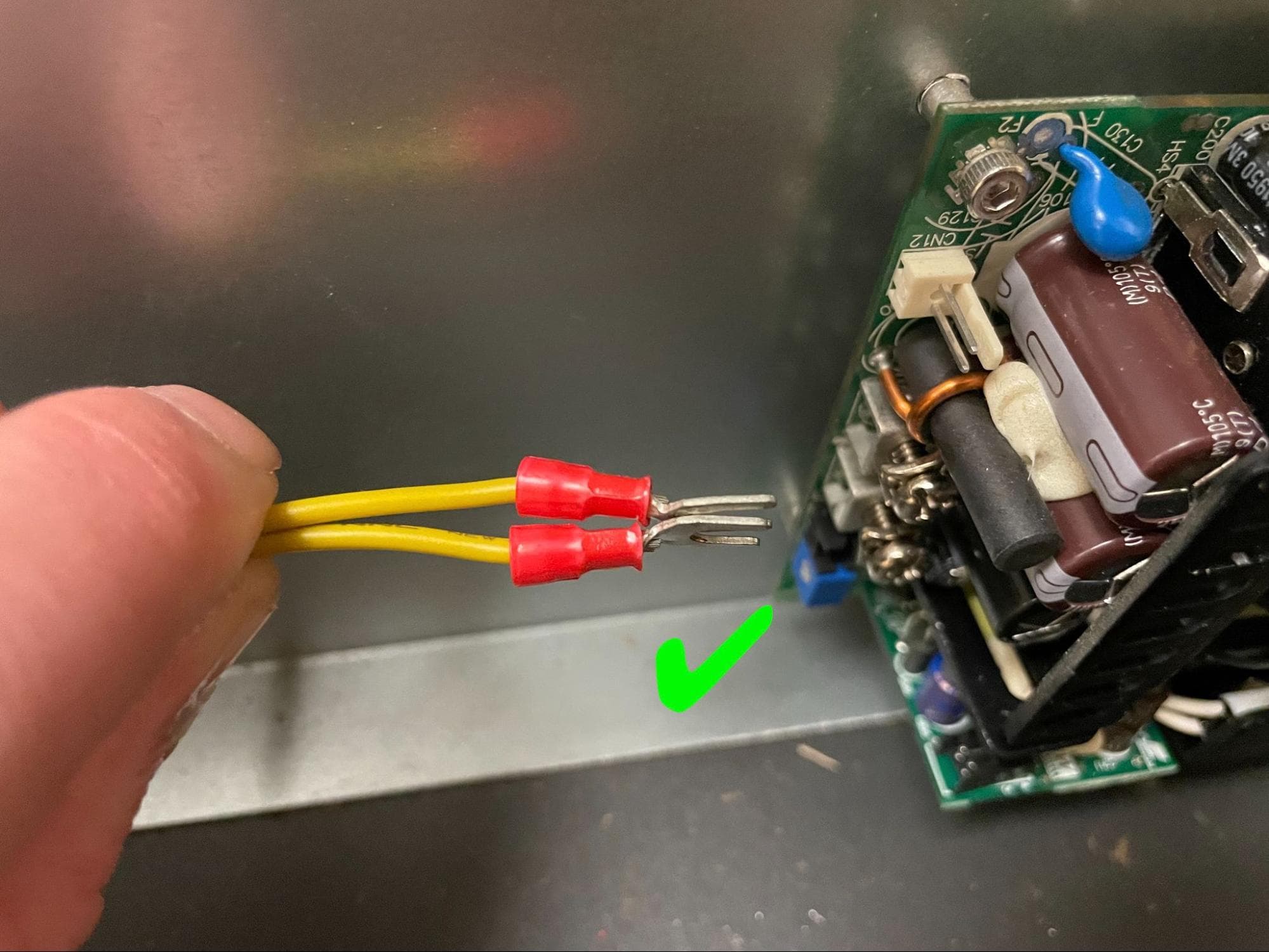 Install the new power supply