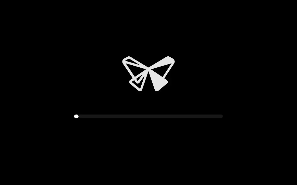 Formlabs butterfly logo on a Fuse 1 generation printer display