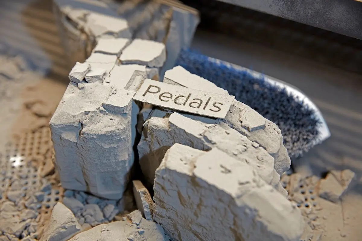 Post-processing bicycle pedals printed on the Fuse 1