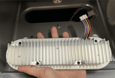 Align the replacement LED module