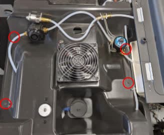 Step 4: Secure the upper cooling shroud to the printer