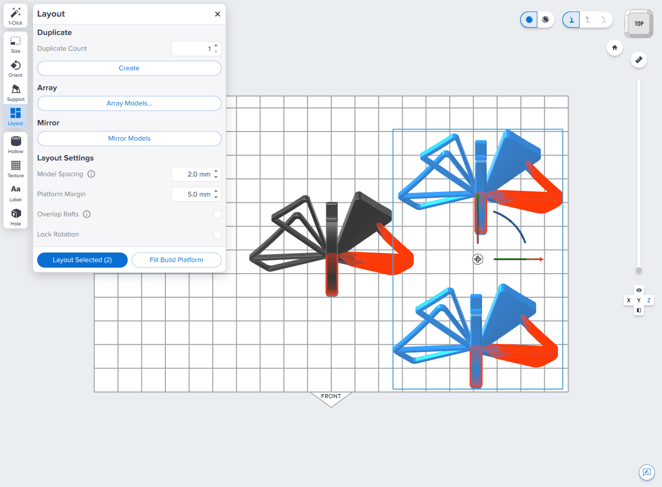 Layout Selection function