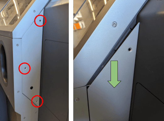 Remove the Right Enclosure Panel