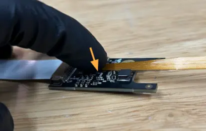 Press camera connector
