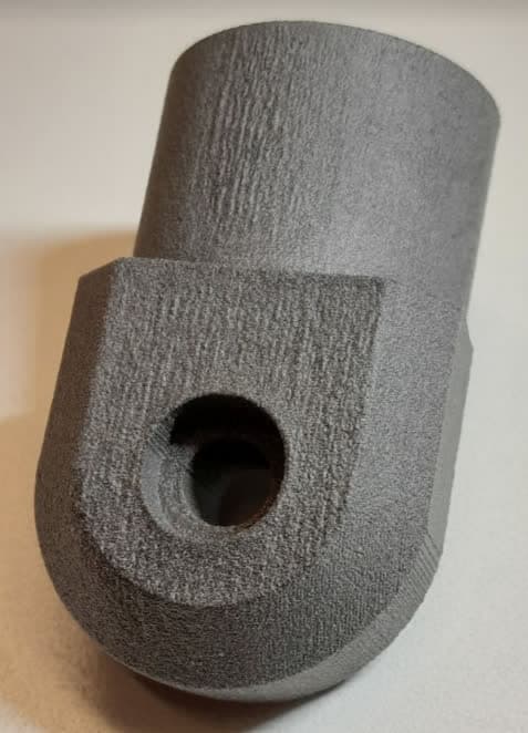 Rough surface texture on Nylon 12 GF Powder