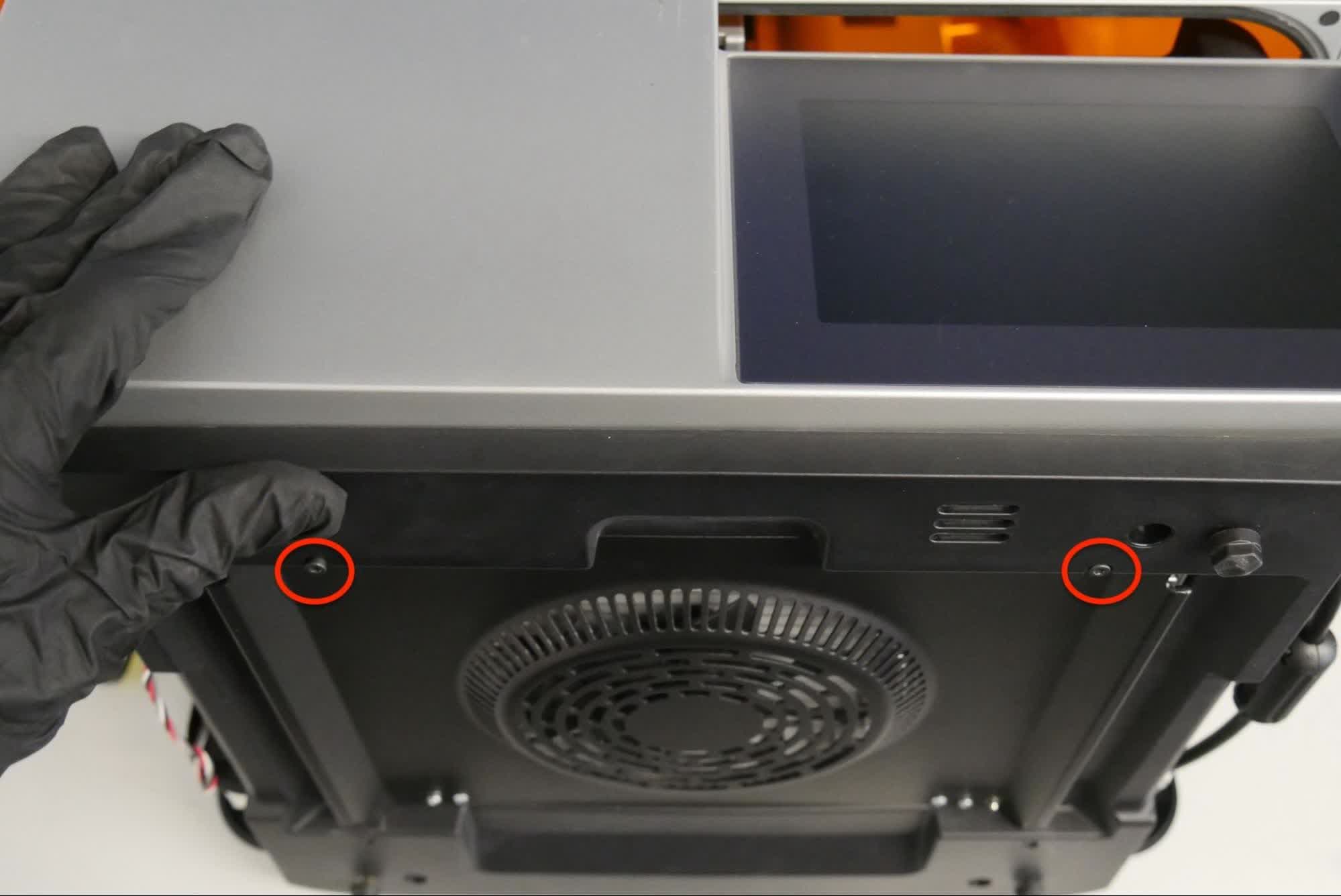 Step 7: Rotate the printer