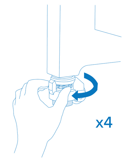 Step 6: Replace other casters (optional)