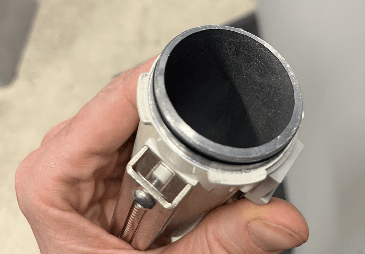 Ejemplo de carcasa del filtro neumático limpia