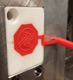 mold cavity after the injection