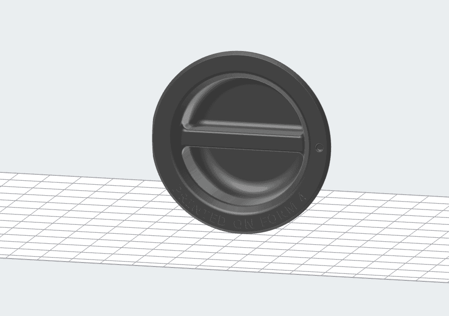 PreFormに表示されているForm 4Lの排気プラグモデル