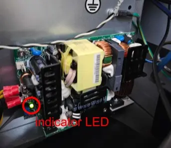 Fuse 1 generation power supply indicator LED
