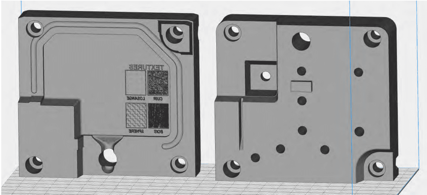 STL file of the mono-material mold printed with High Temp Resin