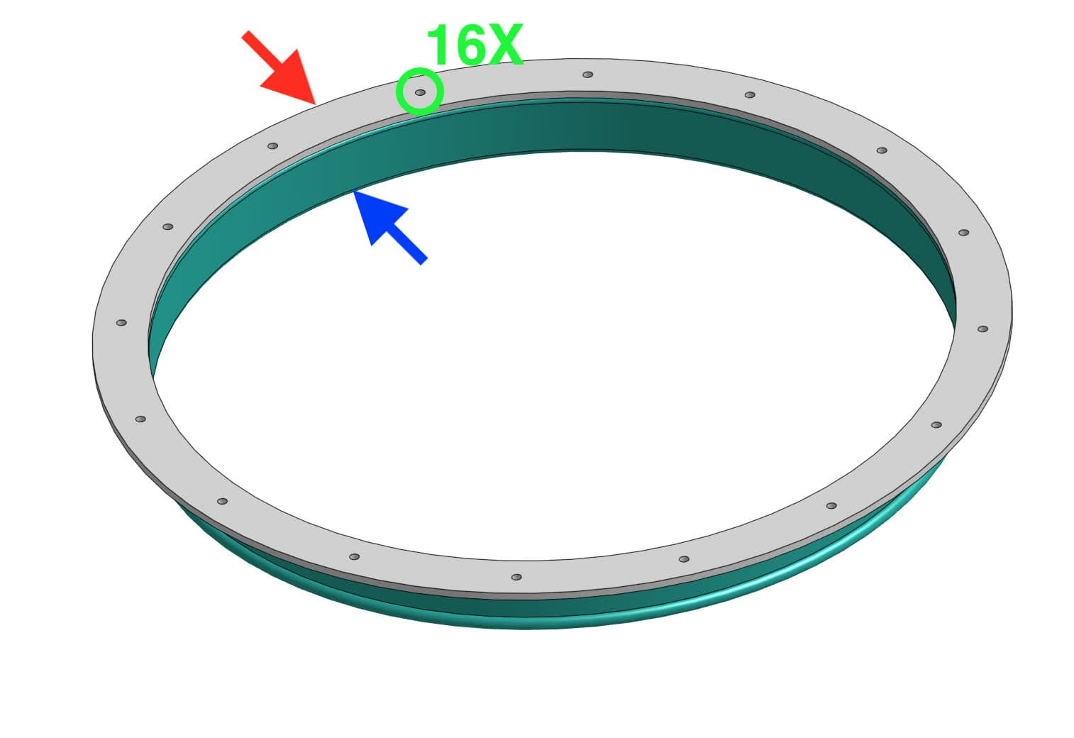 Install the new sifter flange & gasket