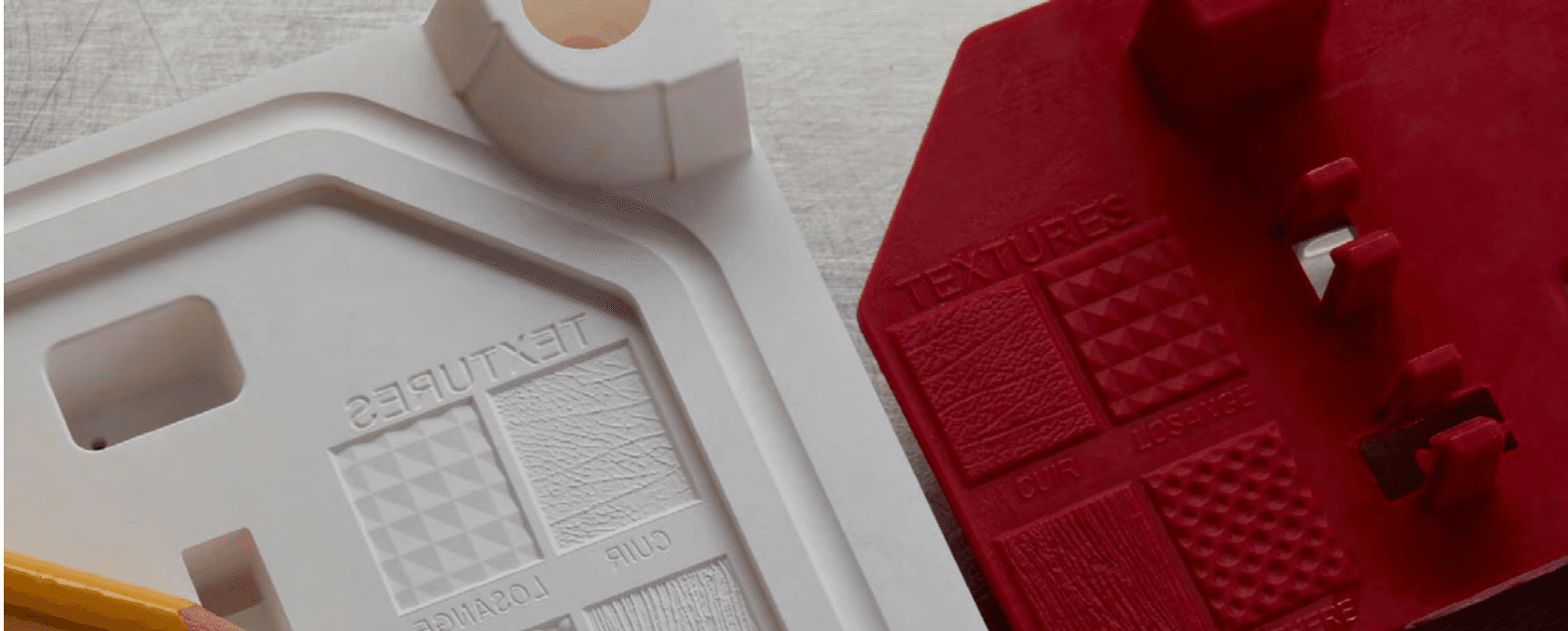 multi-material mold textures