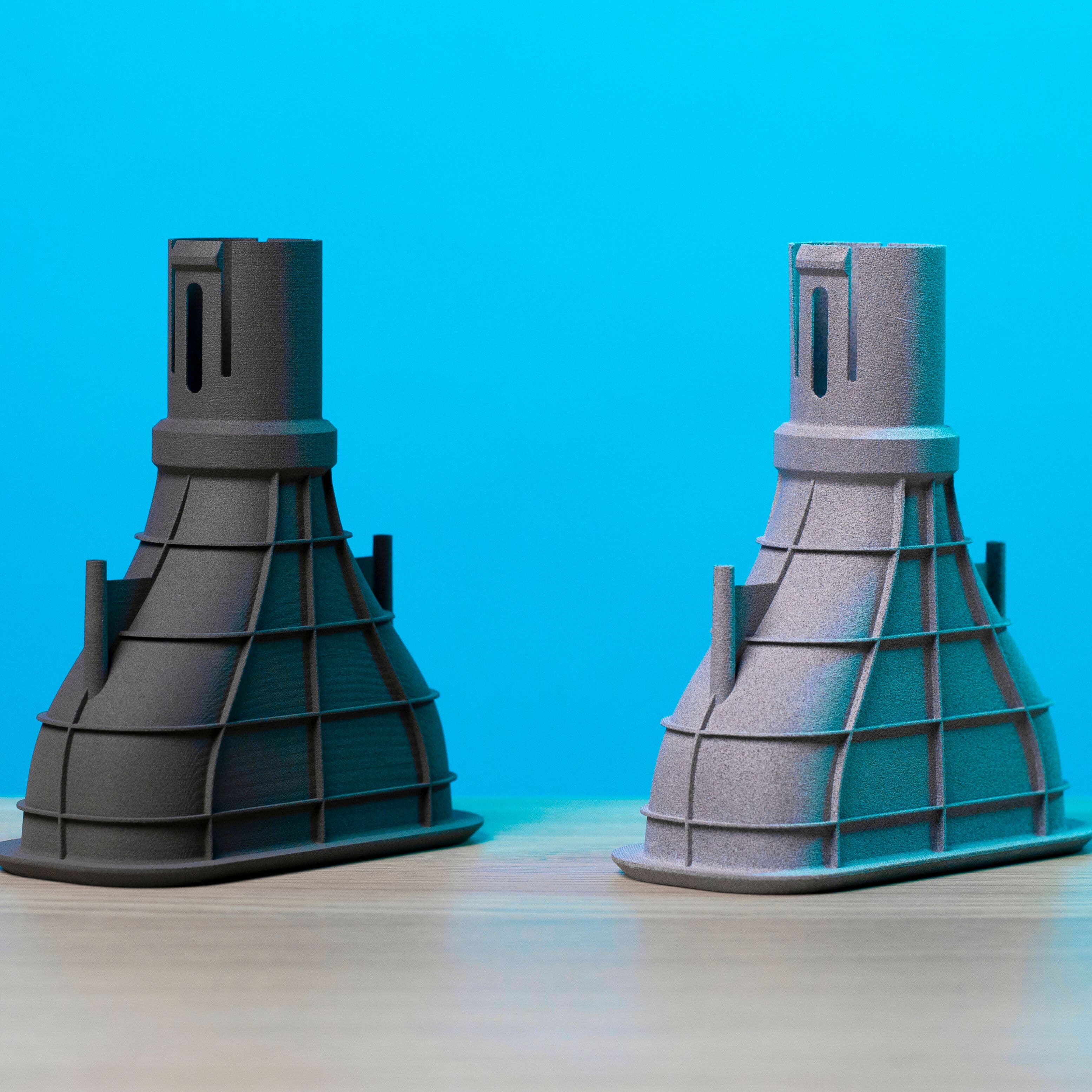 two sls 3D printed manifolds