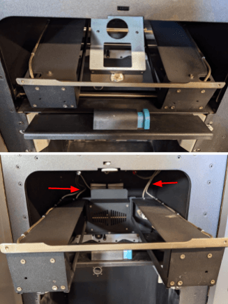 Remove the original quartz tube heater frame