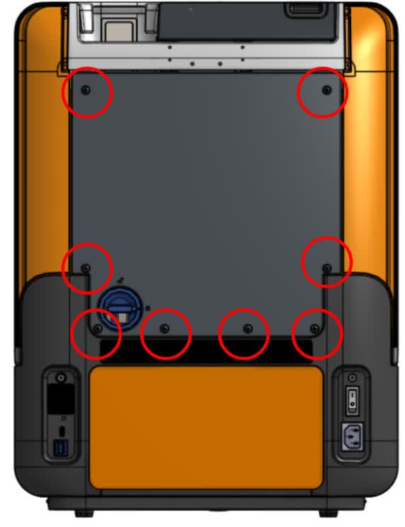 Form 4 back panel screws