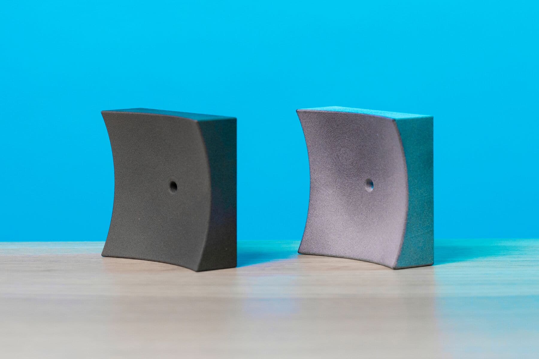 two sls 3d printed eyewear tooling presses