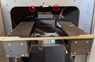 Install the new quartz tube heater frame - View 1