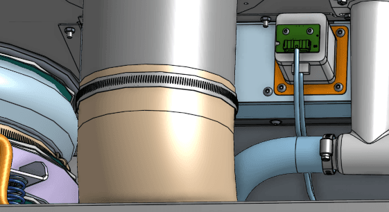 Step 8: Mount and secure the blower fan intake duct
