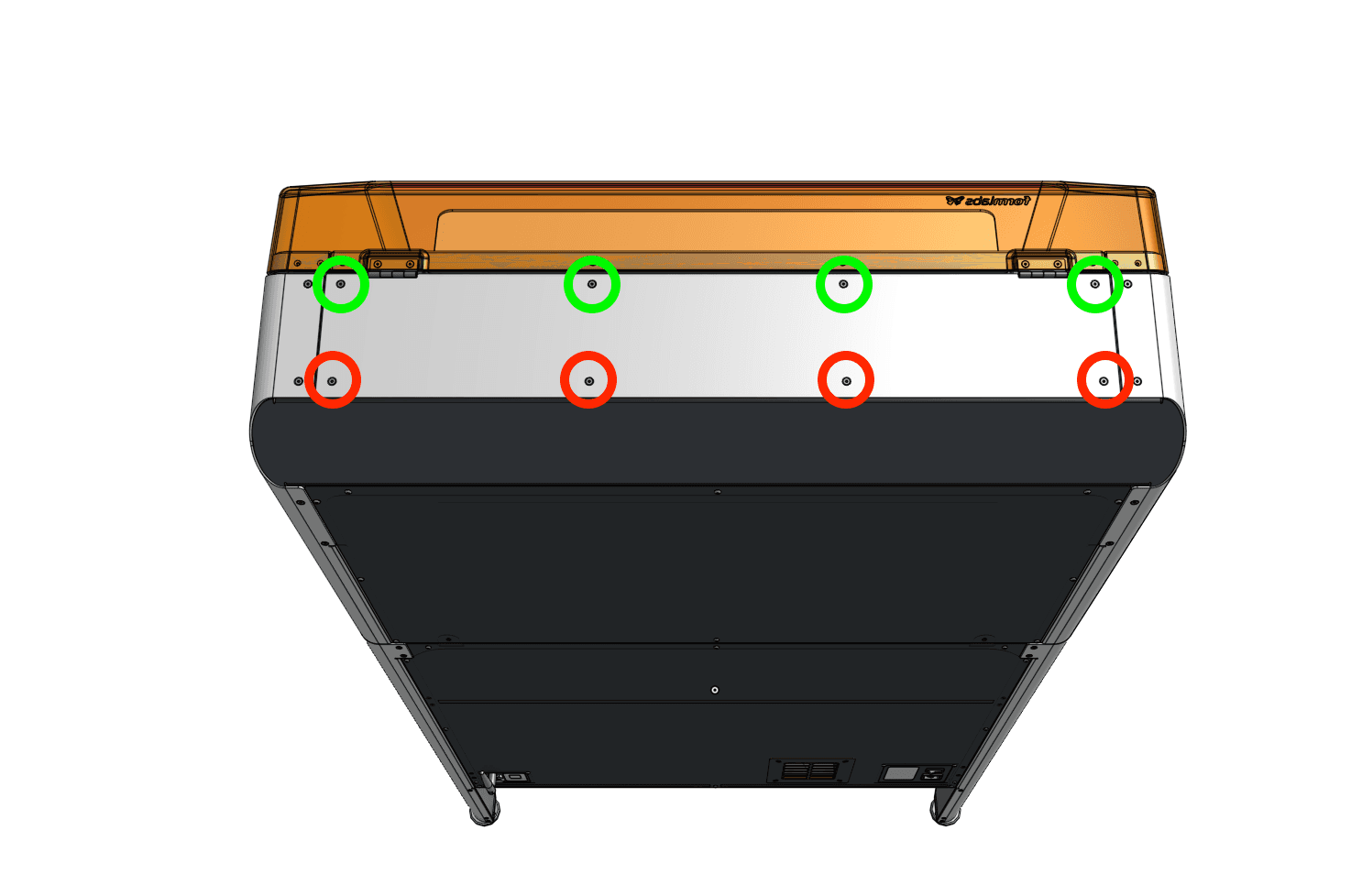 Remove the top enclosure panel