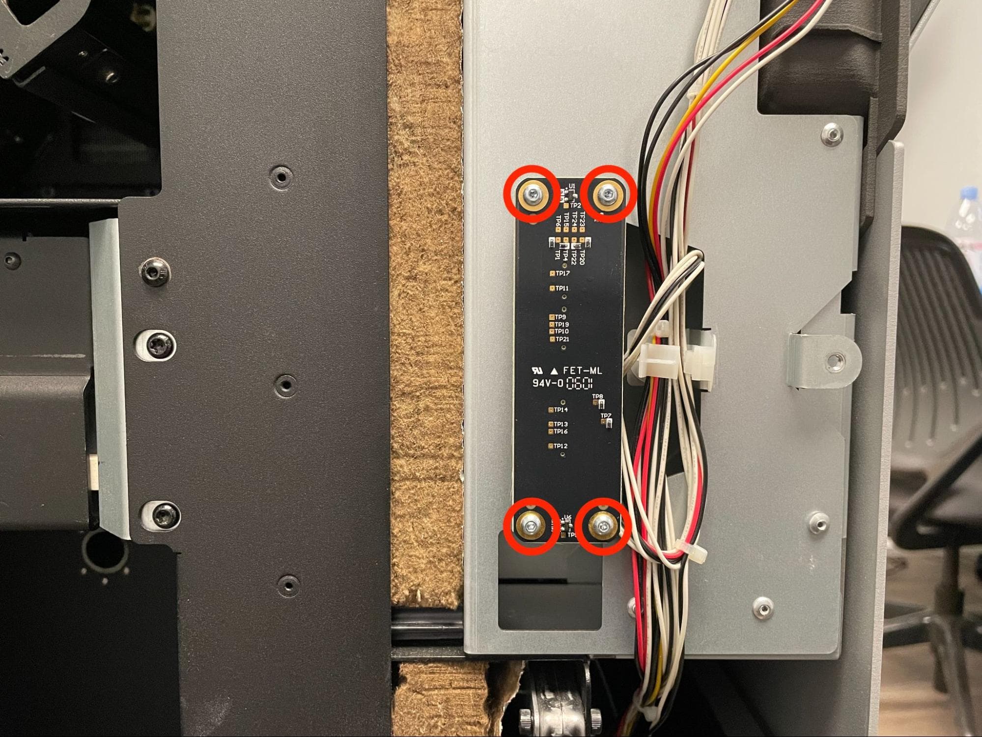 Remove and replace the interlock board