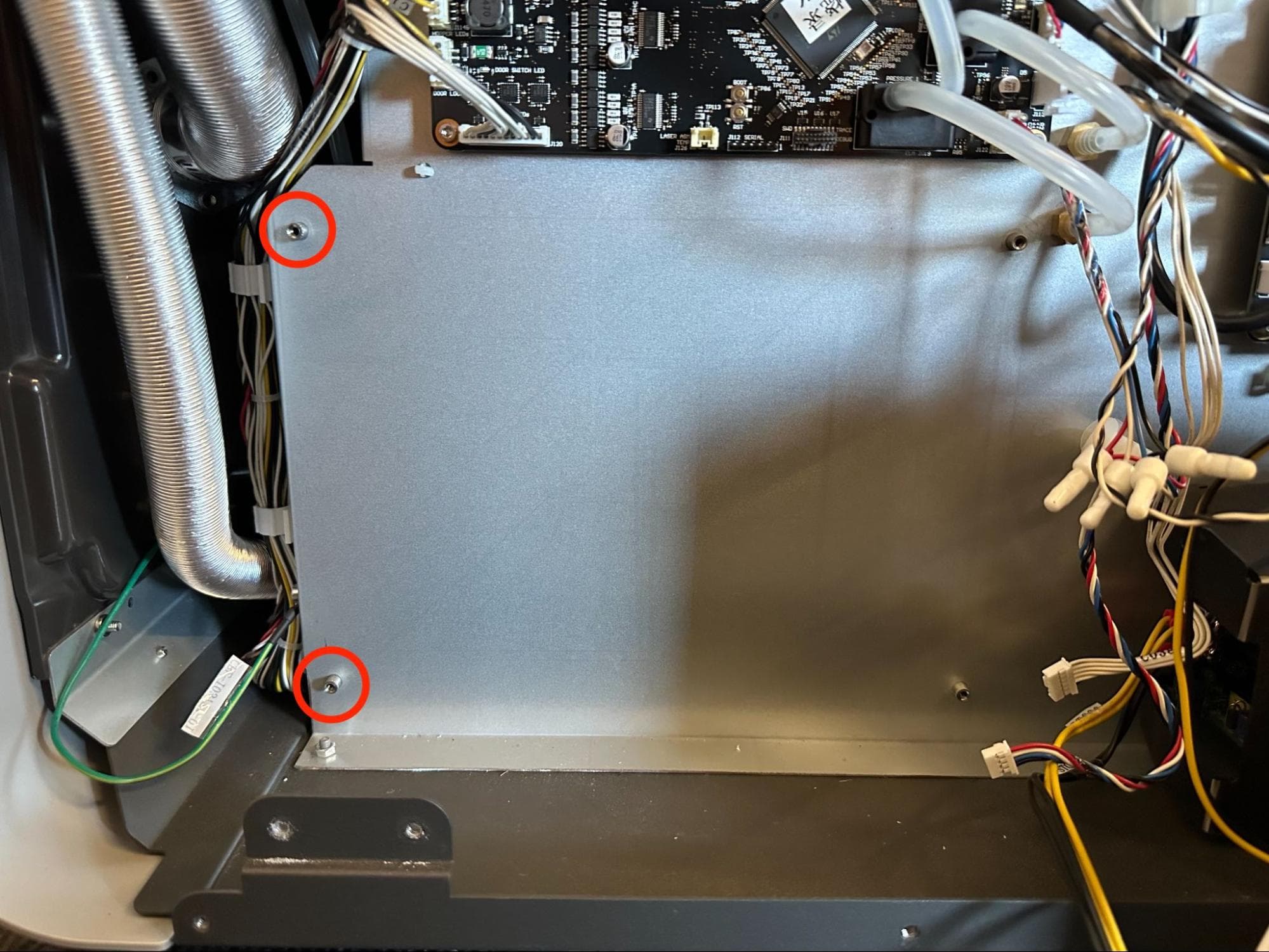 Install the new laser assembly