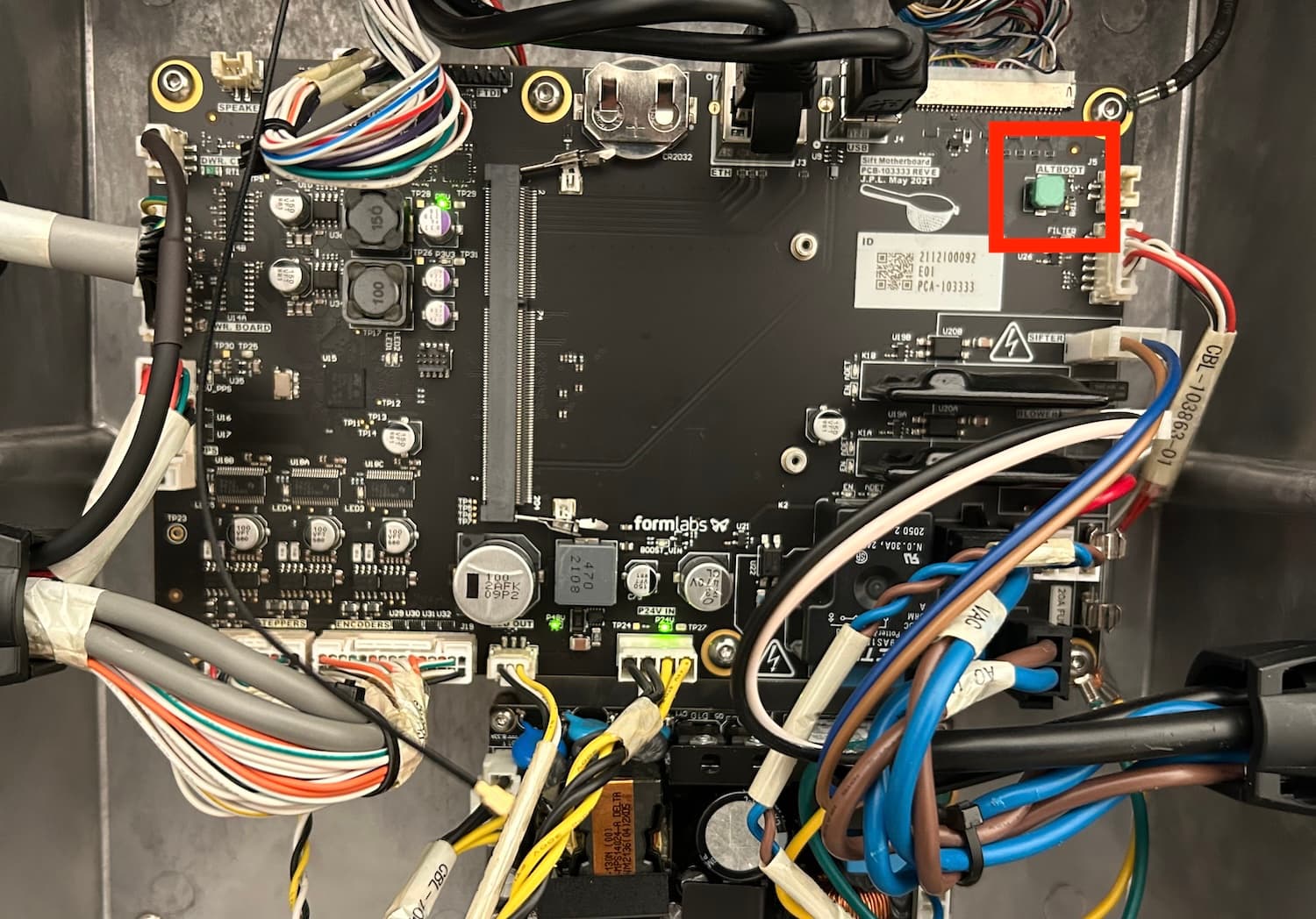 Fuse Sift reset button