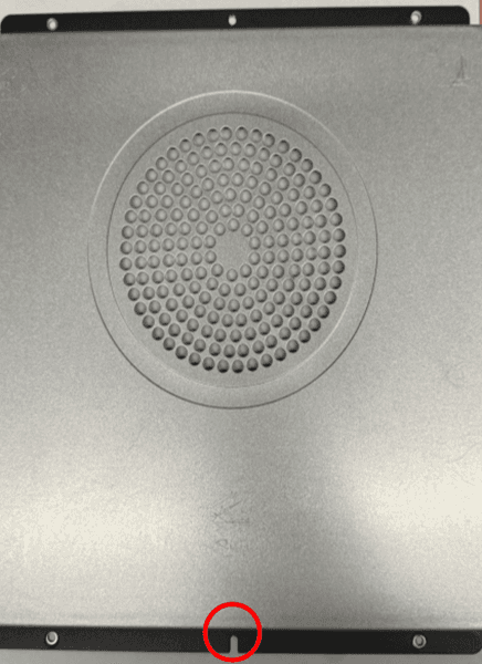 Align the heater cover panel