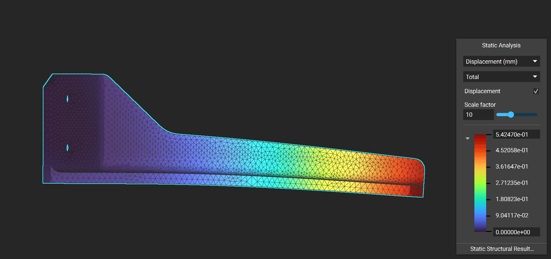 FE analysis 150 um plated electroplating