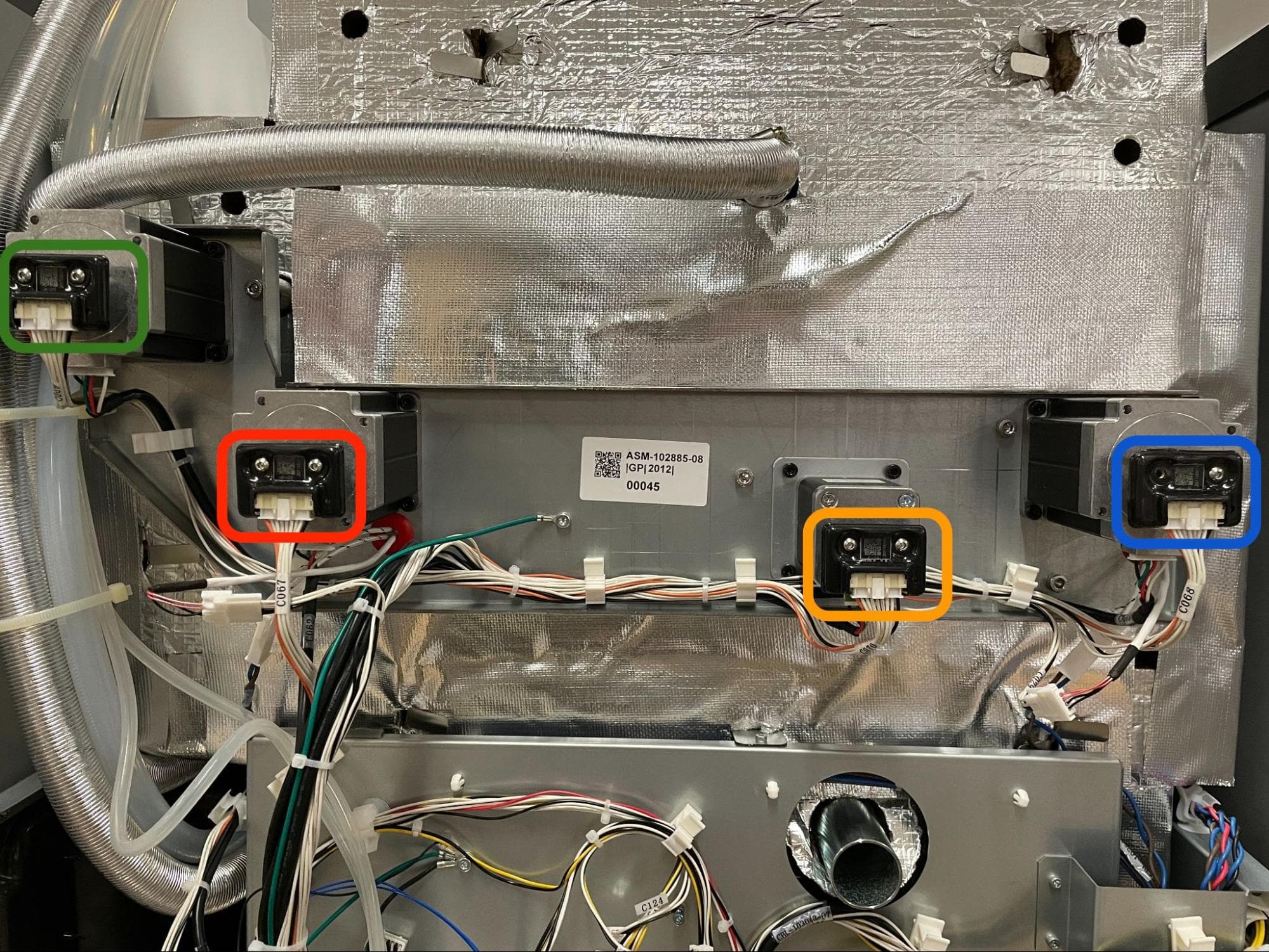 Remove the original flipper motor assembly