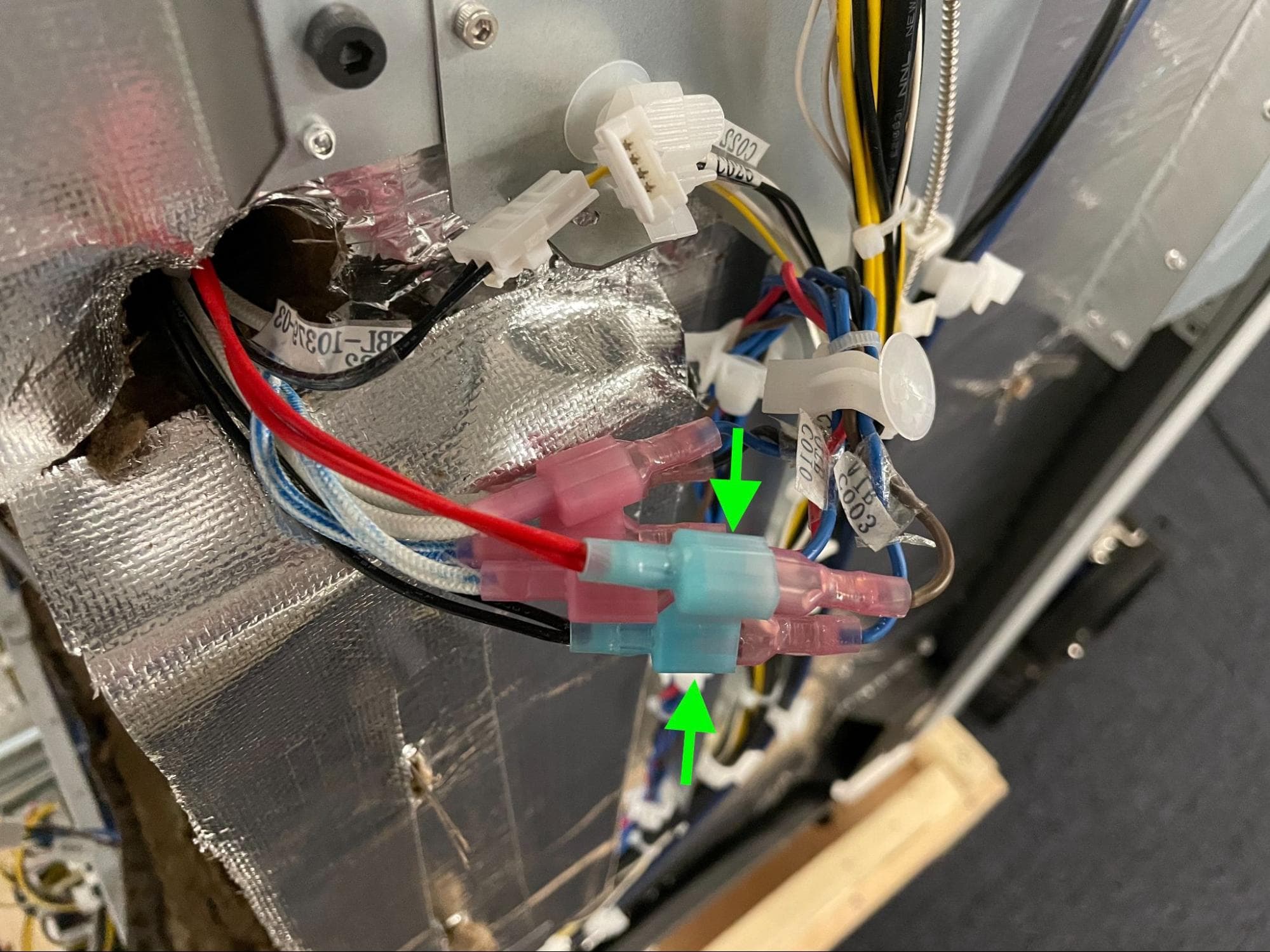 Install the new air heater assembly - Reconnect & Secure