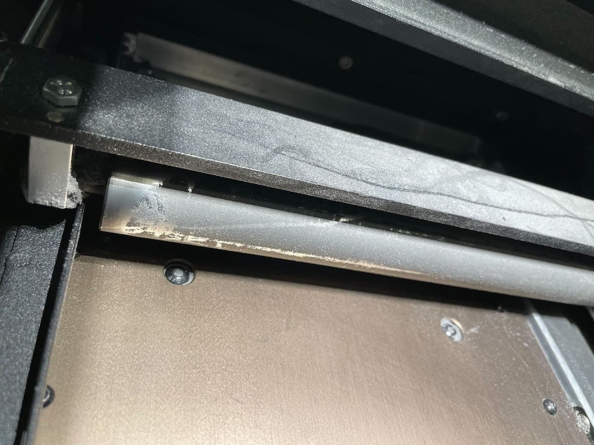 TPU 90A Powder buildup on the recoater