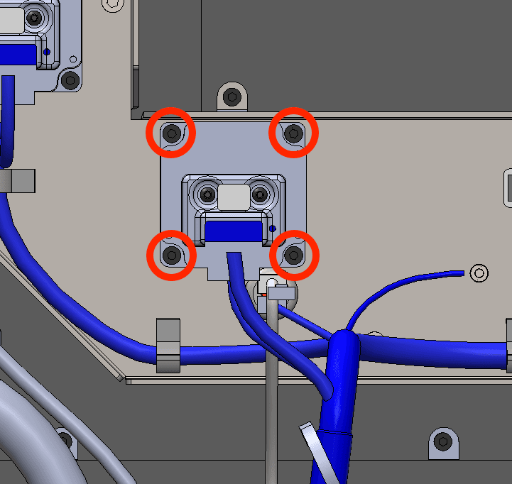 Install the new flipper motor assembly