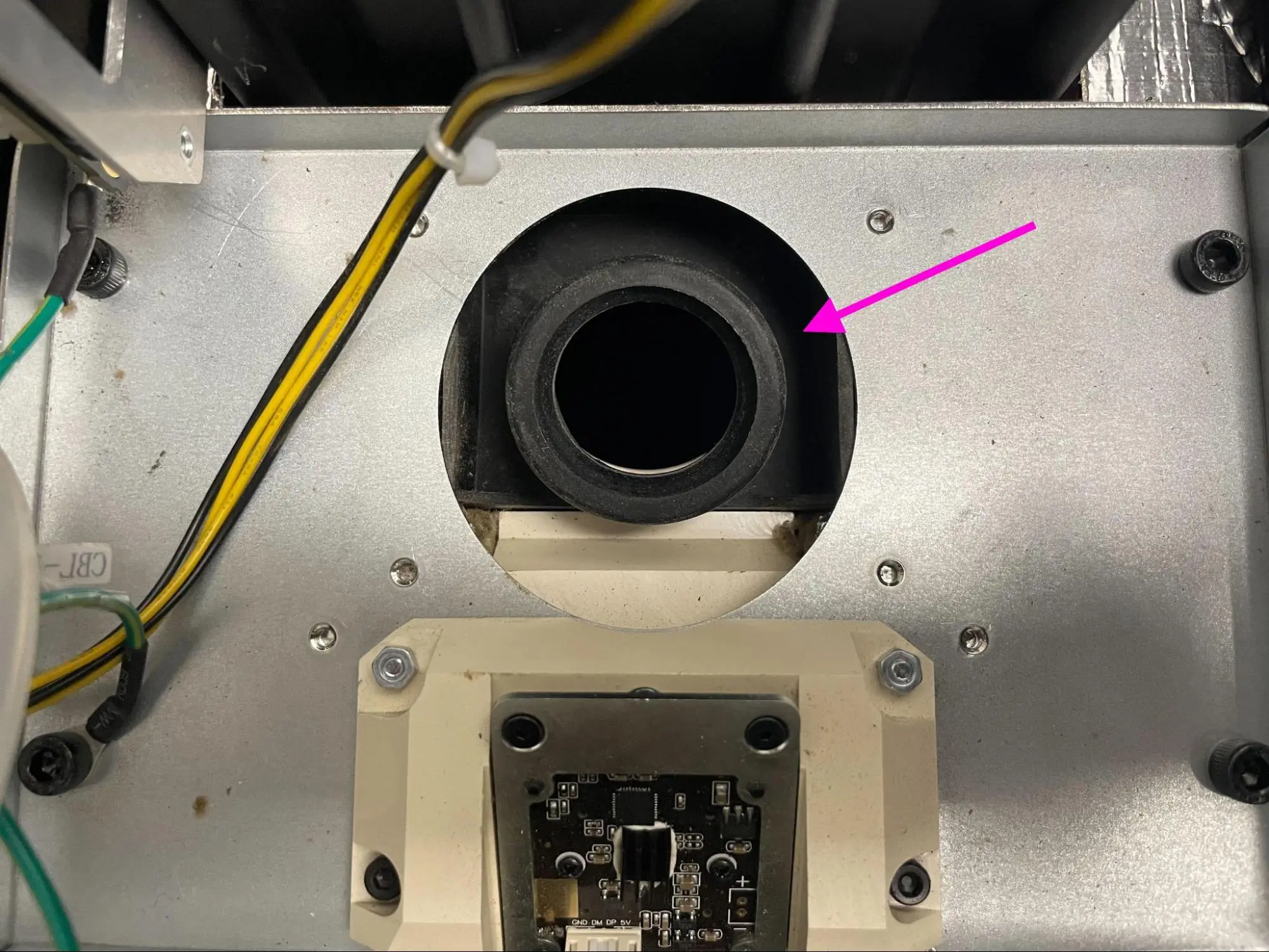 Remove the IR Sensor Flow Body