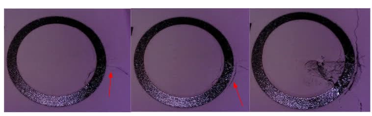 Print failure from contaminated Nylon 12 GF Powder