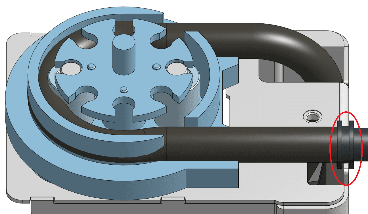 Adjust the pump tube