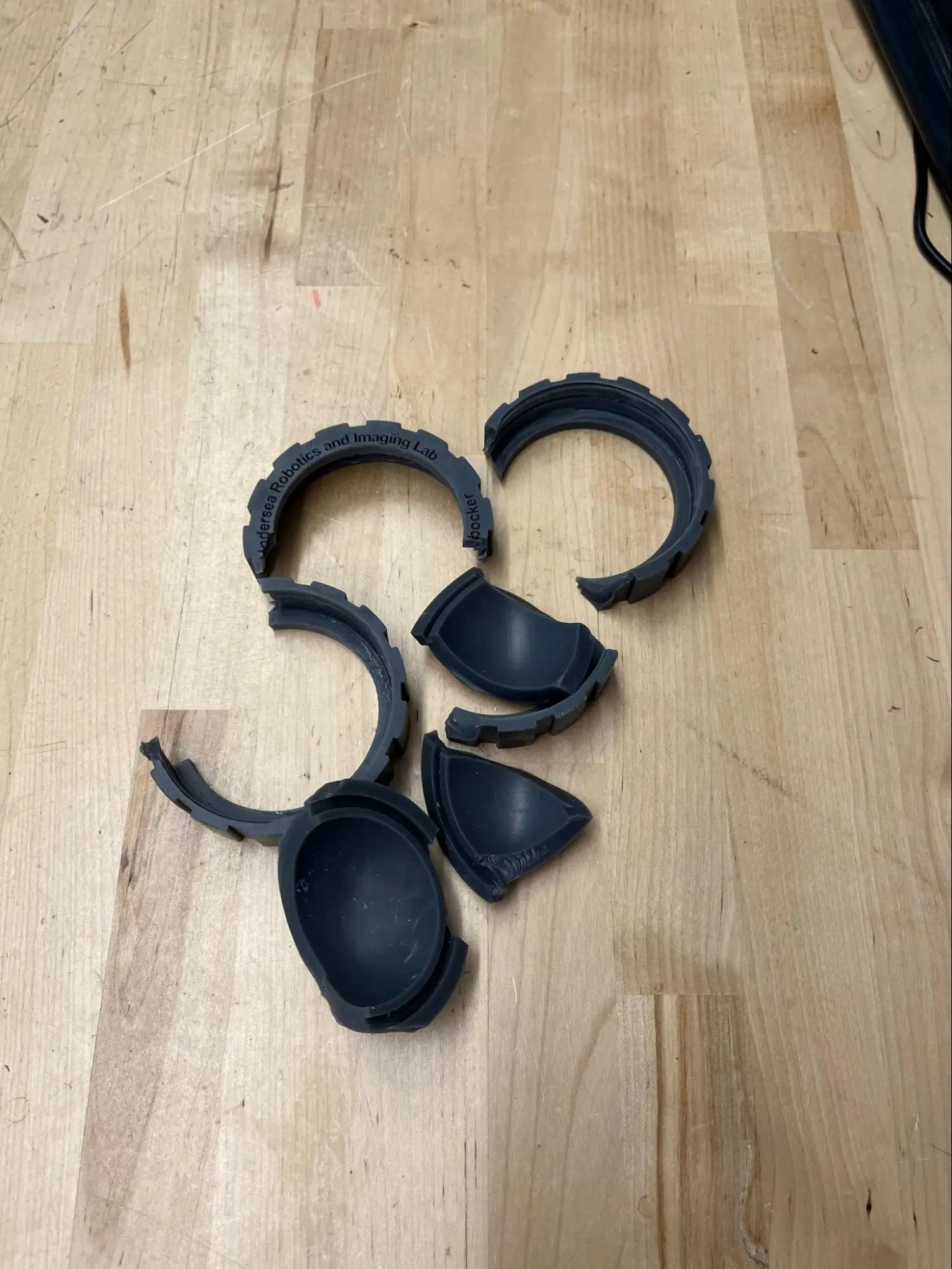 shattered 3d printed parts