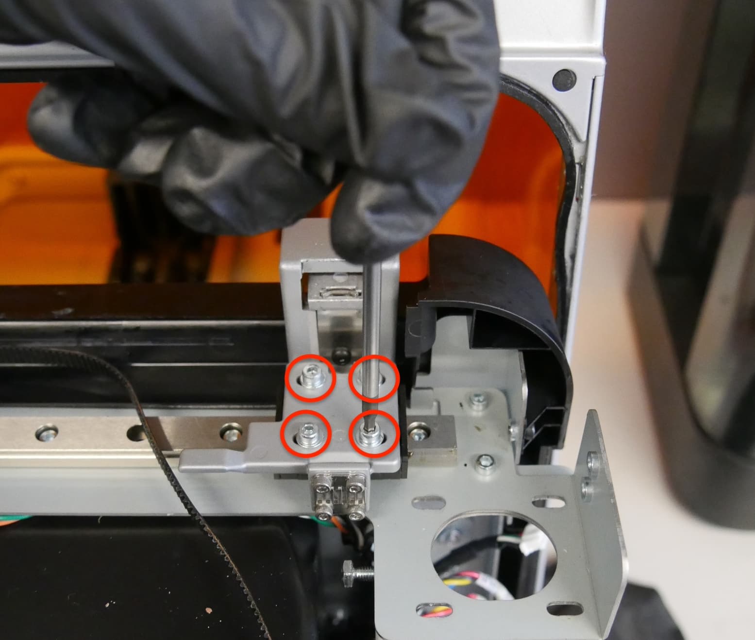 Step 6: Secure the mixer base